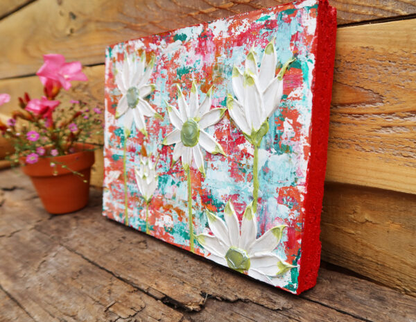 flanner flowers flanner flowers textured painting