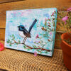 Blue fairywren Blue fairywren textured painting