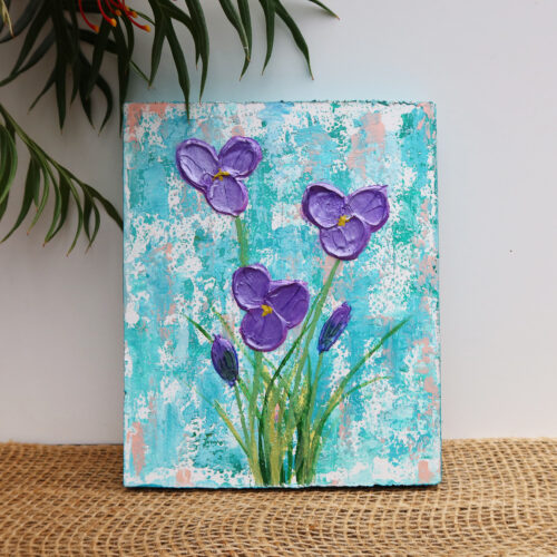 Textured abstract painting flowers plants2048 Textured abstract painting flowers plants