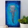 whale shark textured painting