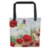 Gouldian finch tote bag